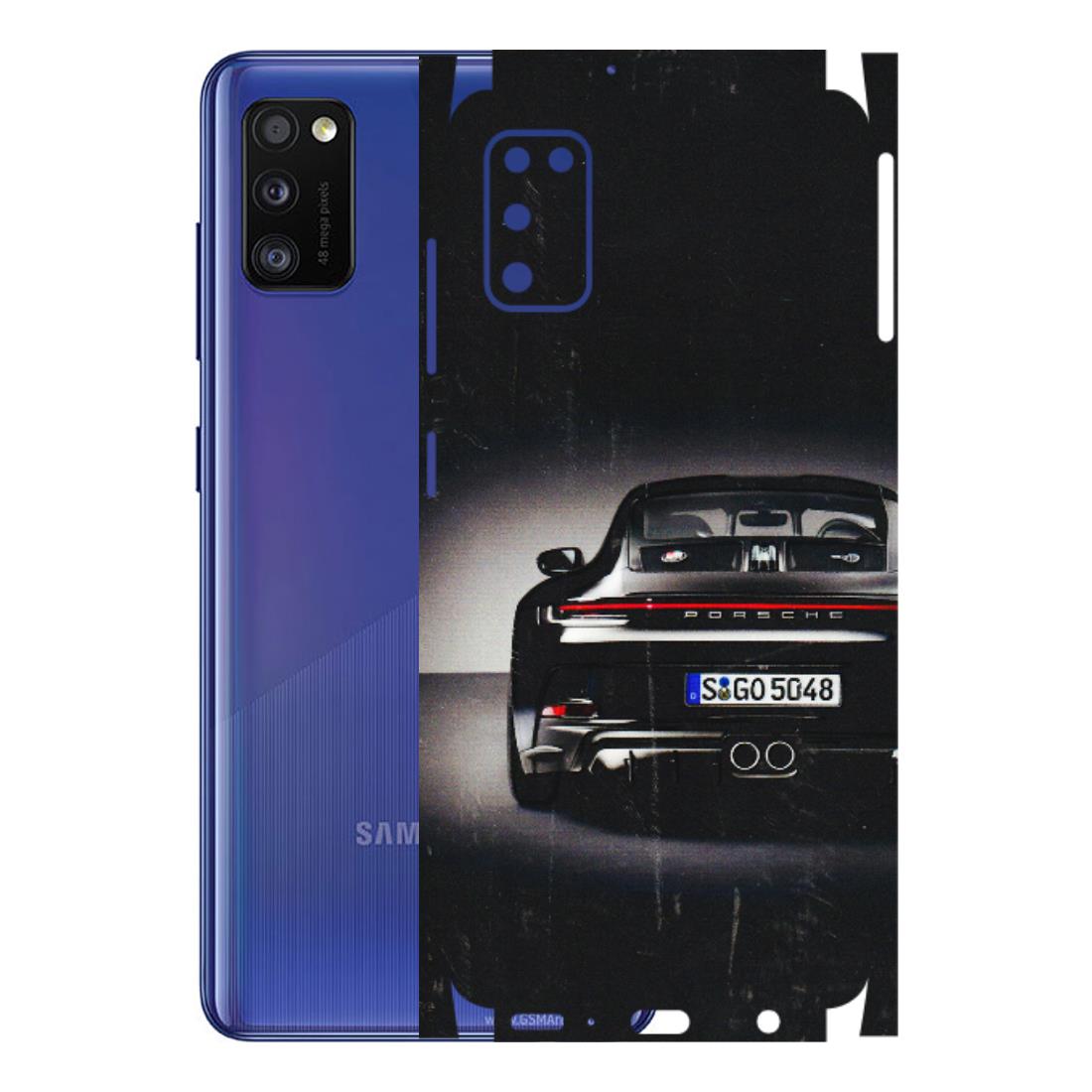 Samsung A/S Series Phone Skins (All Models) - New Black Porsche GT3 - 3D Embossed Finish (L-327) Samsung Galaxy A41