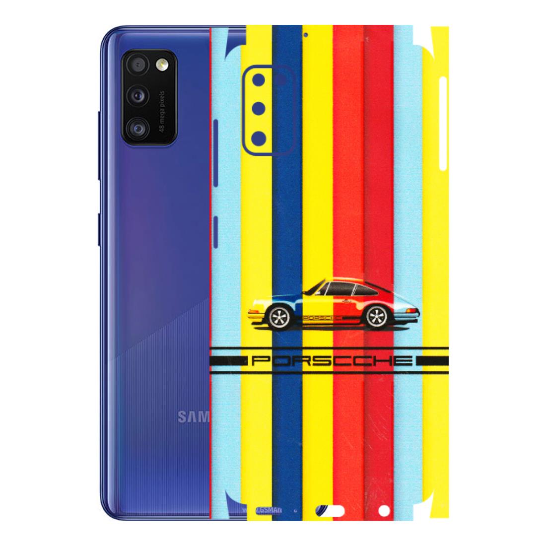 Samsung A/S Series Phone Skins (All Models) - Multicolour Porche - 3D Embossed Finish (L-39) Samsung Galaxy A41