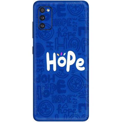 Samsung A/S Series Phone Skins (All Models) - Hope Doodles Blue - 3D Embossed Finish (L-43) Samsung Galaxy A41