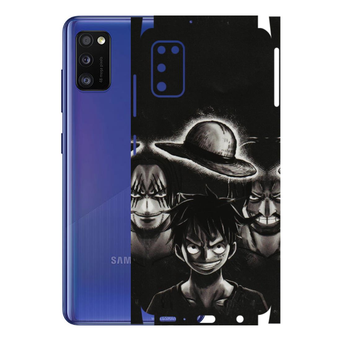 Samsung A/S Series Phone Skins (All Models) - Black Luffy Hat - 3D Embossed Finish (L-57) Samsung Galaxy A41