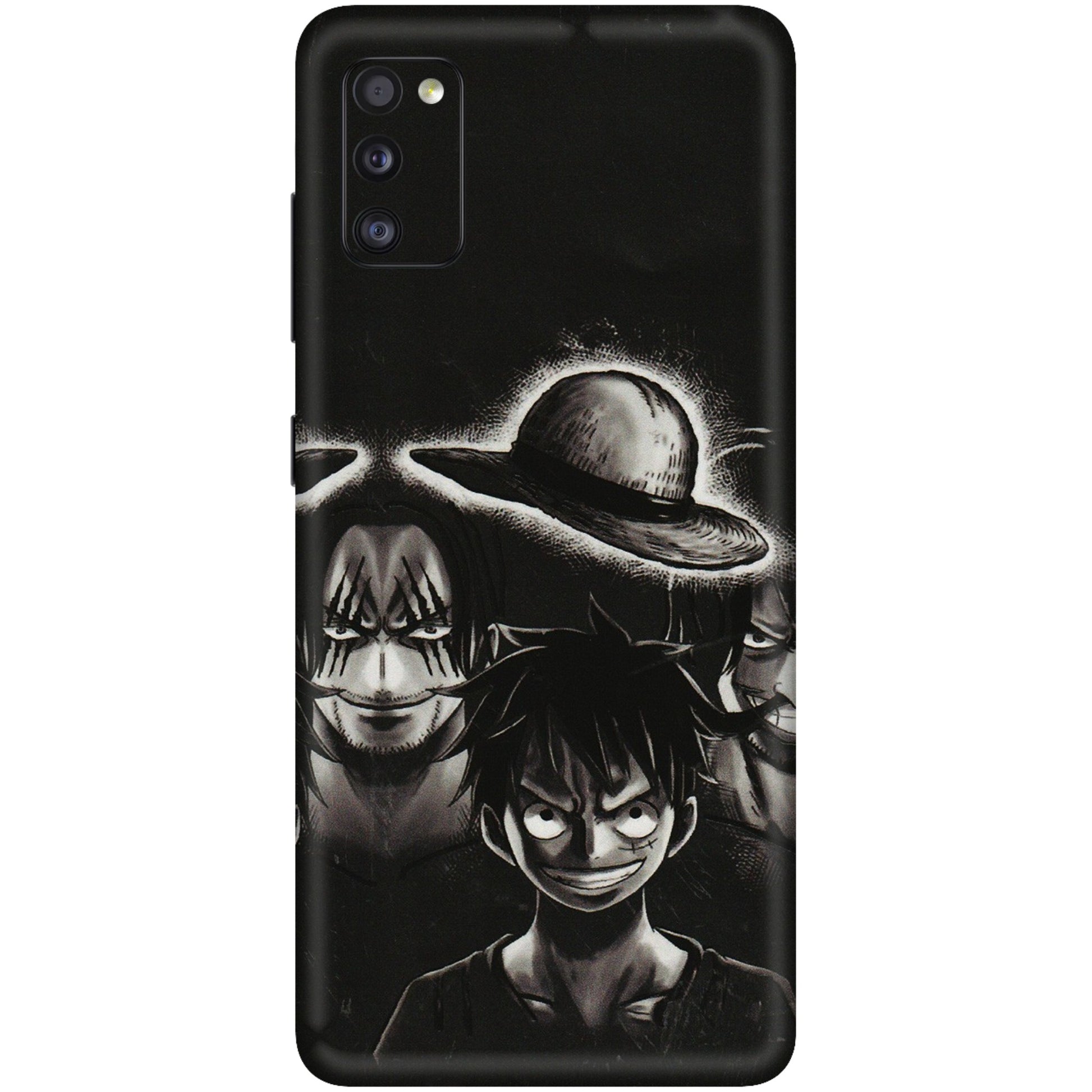 Samsung A/S Series Phone Skins (All Models) - Black Luffy Hat - 3D Embossed Finish (L-57) Samsung Galaxy A41