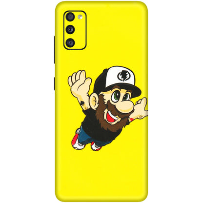 Samsung A/S Series Phone Skins (All Models) - Flying Beardo - 3D Embossed Finish (L-60) Samsung Galaxy A41