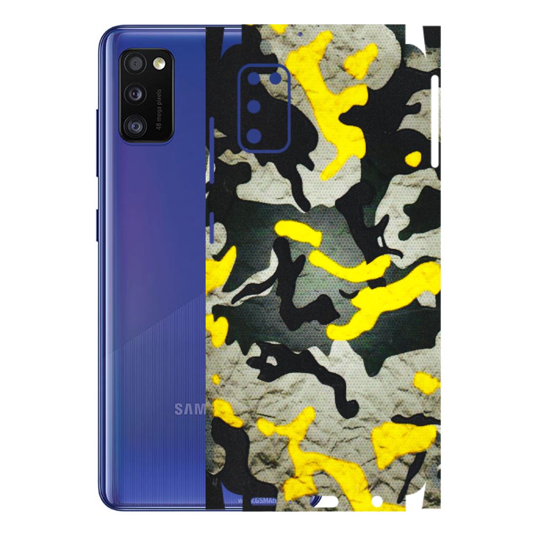 Samsung A/S Series Phone Skins (All Models) - Yellow Camouflage - 3D Embossed Finish (L-61) Samsung Galaxy A41