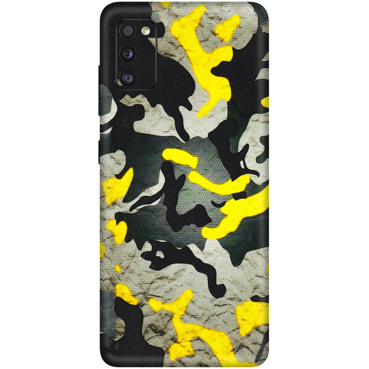 Samsung A/S Series Phone Skins (All Models) - Yellow Camouflage - 3D Embossed Finish (L-61) Samsung Galaxy A41