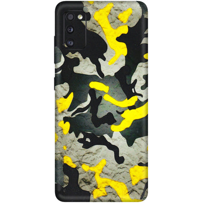 Samsung A/S Series Phone Skins (All Models) - Yellow Camouflage - 3D Embossed Finish (L-61) Samsung Galaxy A41