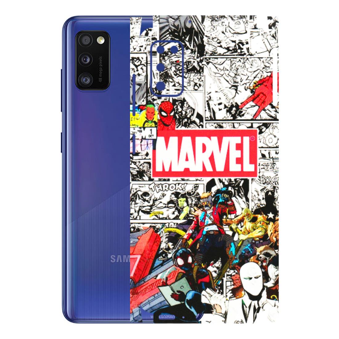 Samsung A/S Series Phone Skins (All Models) - Marvel Colorful Comic - 3D Embossed Finish (L-64) Samsung Galaxy A41