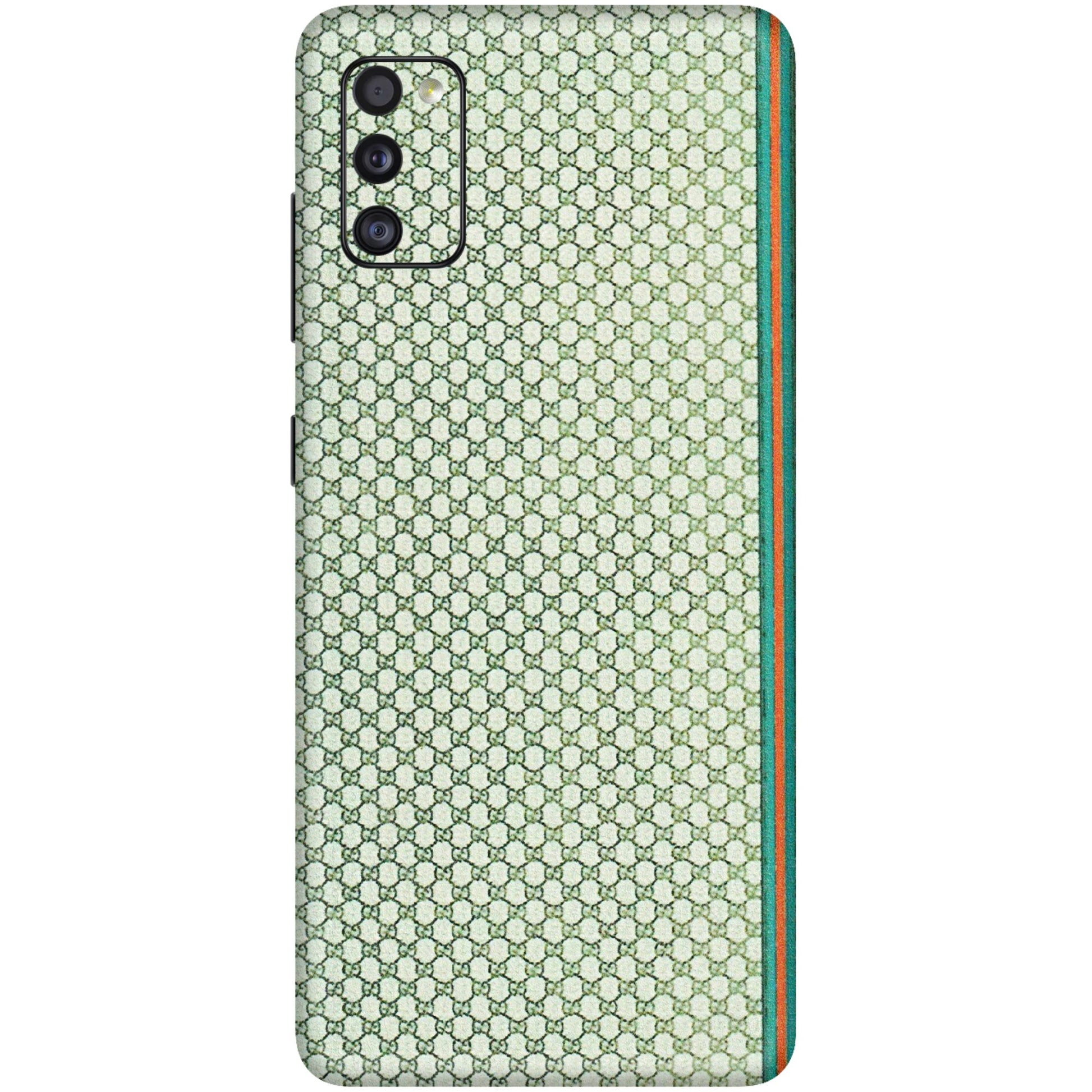 Samsung A/S Series Phone Skins (All Models) - Gucci Fabric Pattern - 3D Embossed Finish (L-73) Samsung Galaxy A41