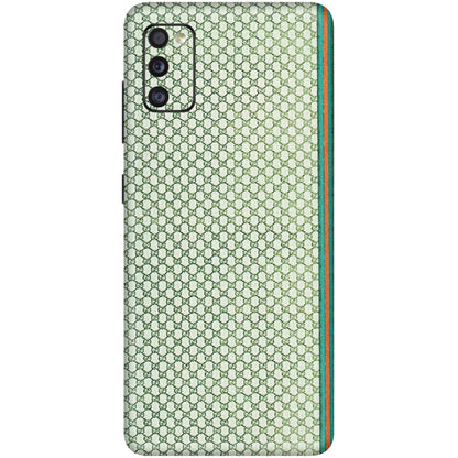 Samsung A/S Series Phone Skins (All Models) - Gucci Fabric Pattern - 3D Embossed Finish (L-73) Samsung Galaxy A41