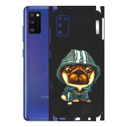Samsung A/S Series Phone Skins (All Models) - Puppy N Hoodie - 3D Embossed Finish (L-90) Samsung Galaxy A41