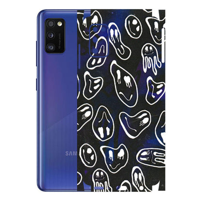 Samsung A/S Series Phone Skins (All Models) - Distorted Smileys - 3D Embossed Finish (L-92) Samsung Galaxy A41