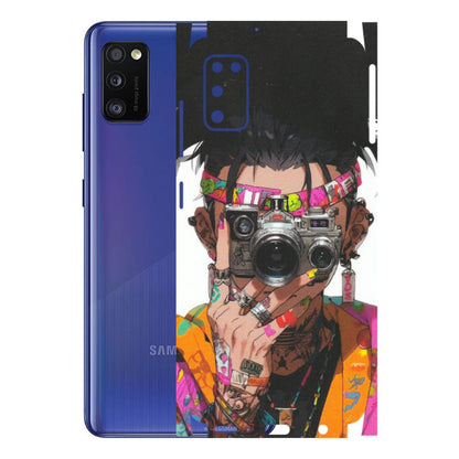 Samsung A/S Series Phone Skins (All Models) - Camera Lover Girl - Matte Finish (M-09) Samsung Galaxy A41