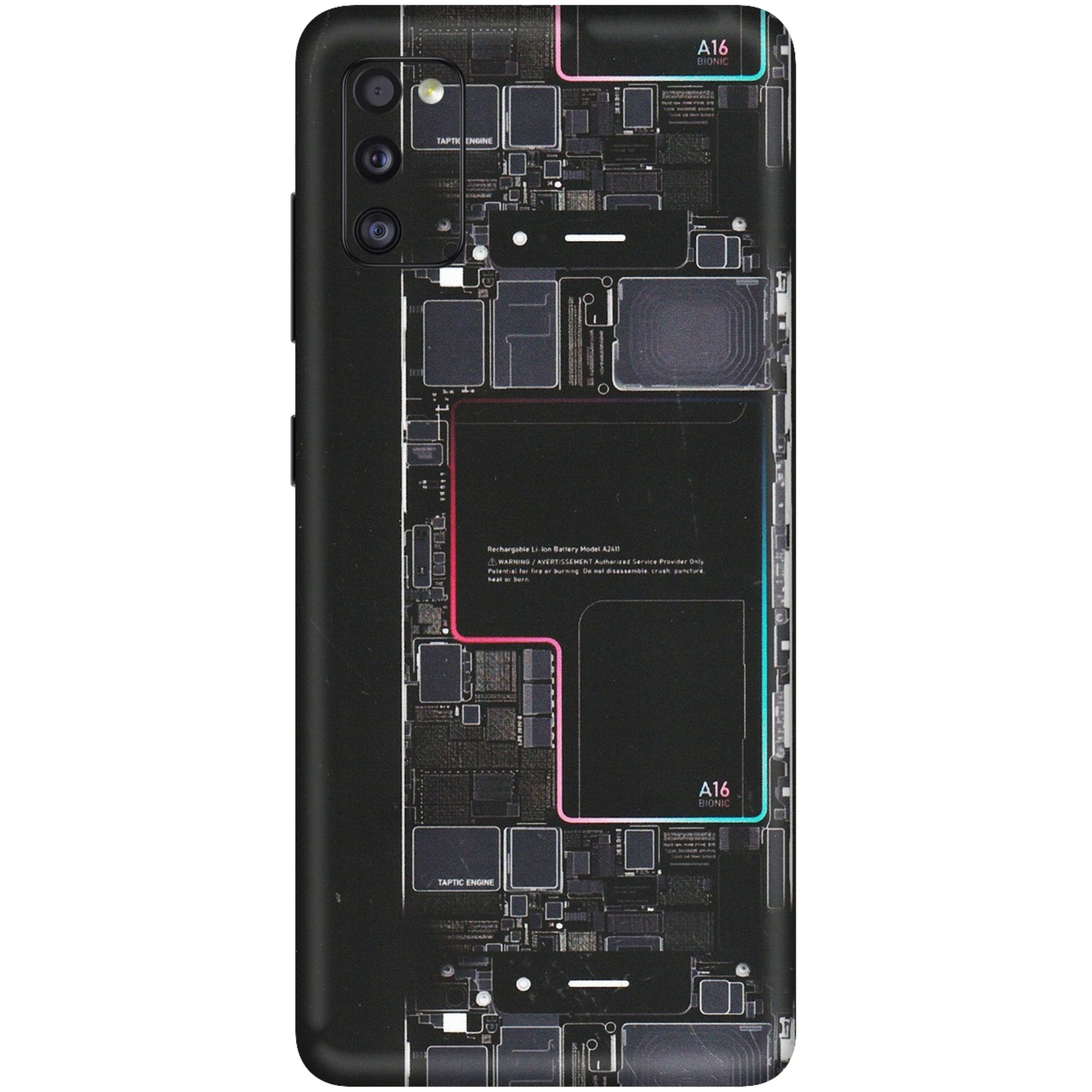 Samsung A/S Series Phone Skins (All Models) - Motherboard Circuit Layout - Matte Finish (M-117) Samsung Galaxy A41