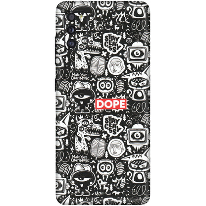 Samsung A/S Series Phone Skins (All Models) - Dope Stay Classy Black Doodles - Matte Finish (M-126) Samsung Galaxy A41