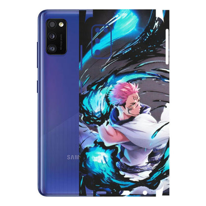 Samsung A/S Series Phone Skins (All Models) - New Jujutsu Kaisen Grey Blue Anime - Matte Finish (M-127) Samsung Galaxy A41