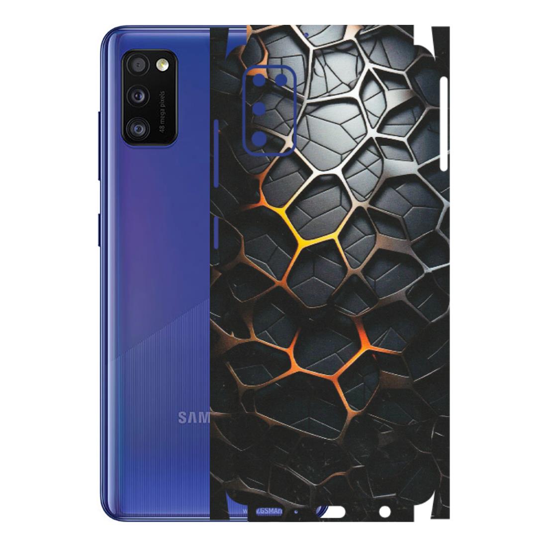Samsung A/S Series Phone Skins (All Models) - New Abstract Graphite Tiles - Matte Finish (M-130) Samsung Galaxy A41