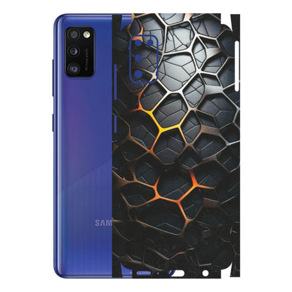 Samsung A/S Series Phone Skins (All Models) - New Abstract Graphite Tiles - Matte Finish (M-130) Samsung Galaxy A41