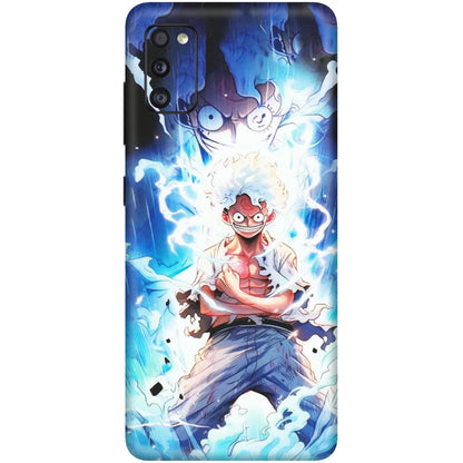 Samsung A/S Series Phone Skins (All Models) - Blue Thunder Luffy Anime - Matte Finish (M-132) Samsung Galaxy A41