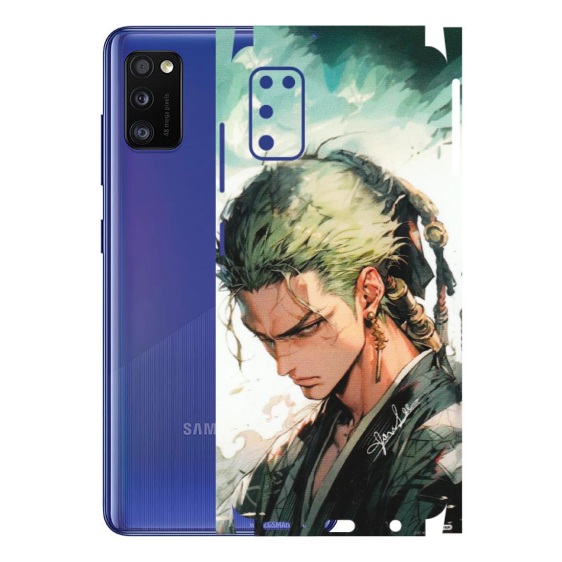 Samsung A/S Series Phone Skins (All Models) - New Roronoa Zoro One Picece Anime - Matte Finish (M-140) Samsung Galaxy A41
