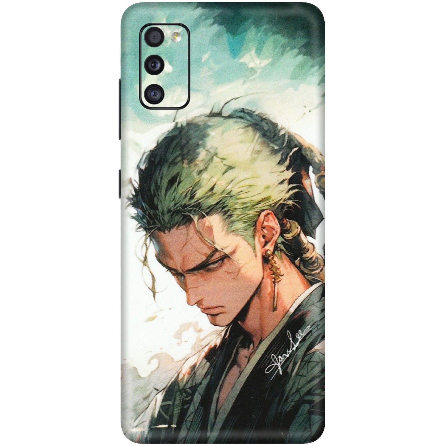 Samsung A/S Series Phone Skins (All Models) - New Roronoa Zoro One Picece Anime - Matte Finish (M-140) Samsung Galaxy A41
