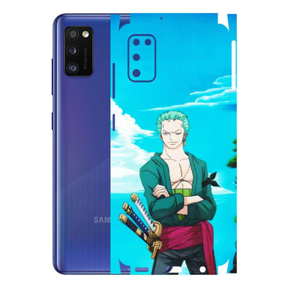 Samsung A/S Series Phone Skins (All Models) - Cool Swordman Zoro Anime - Matte Finish (M-143) Samsung Galaxy A41