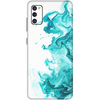Samsung A/S Series Phone Skins (All Models) - Sky Blue Abstract Colour - Matte Finish (M-146) Samsung Galaxy A41