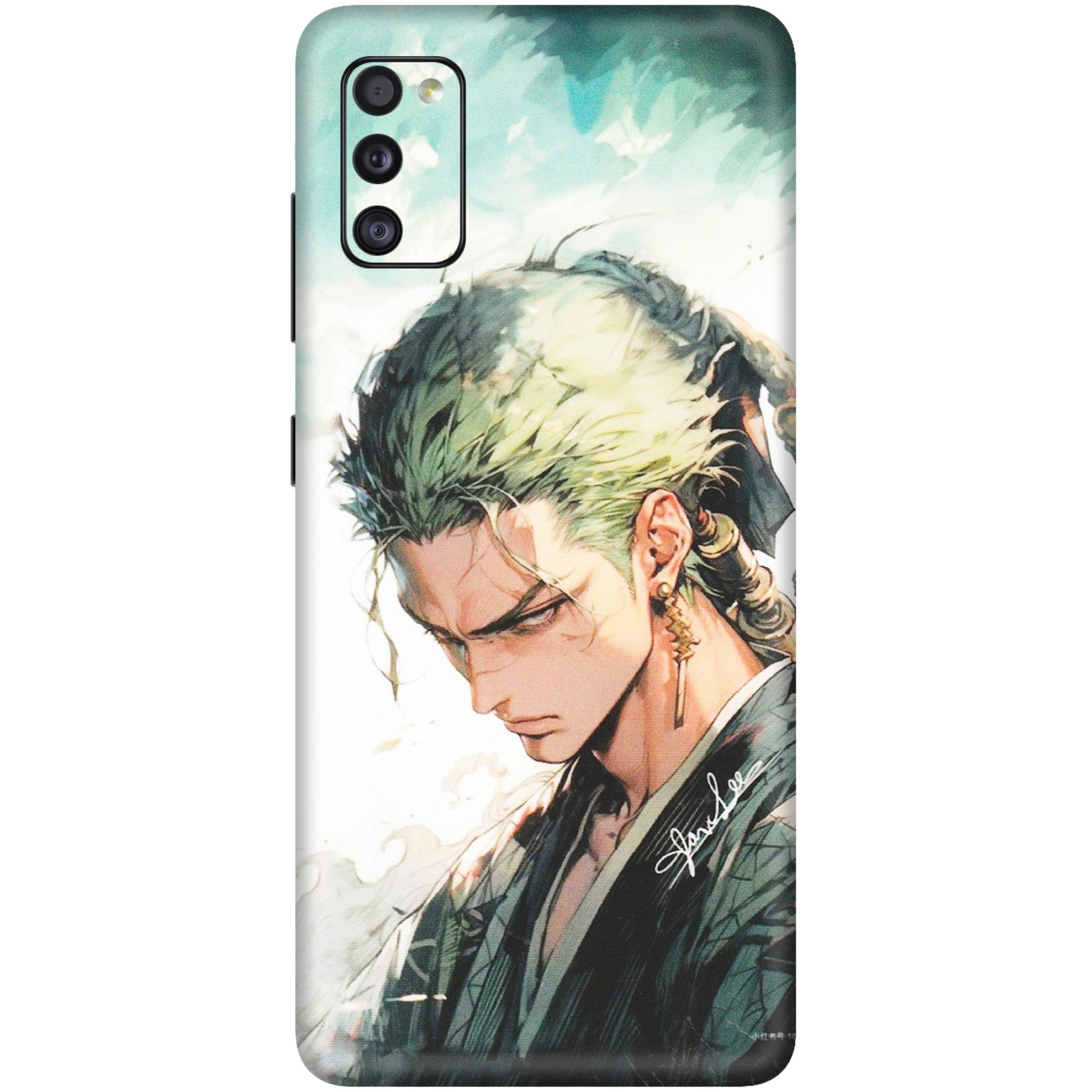 Samsung A/S Series Phone Skins (All Models) - Pirate Hunter One Piece Anime - Matte Finish (M-157) Samsung Galaxy A41