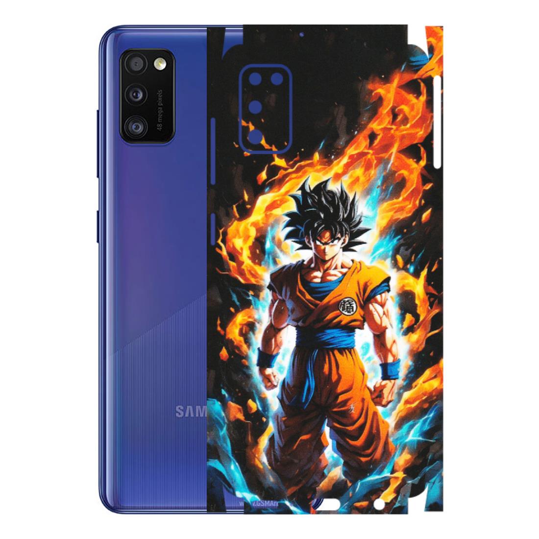 Samsung A/S Series Phone Skins (All Models) - Goku Transformation Anime - Matte Finish (M-159) Samsung Galaxy A41
