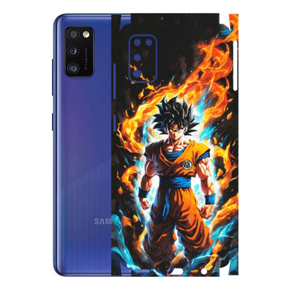 Samsung A/S Series Phone Skins (All Models) - Goku Transformation Anime - Matte Finish (M-159) Samsung Galaxy A41