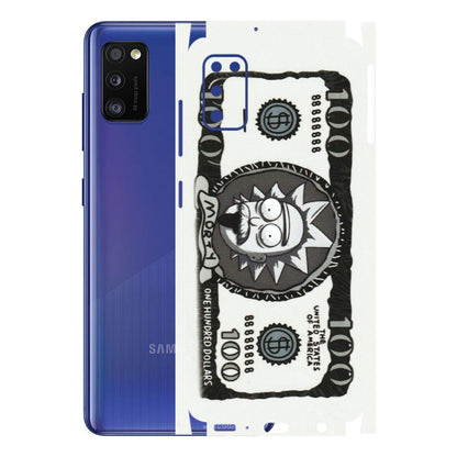 Samsung A/S Series Phone Skins (All Models) - Rick And Morty Hundred Dollar Anime - Matte Finish (M-161) Samsung Galaxy A41