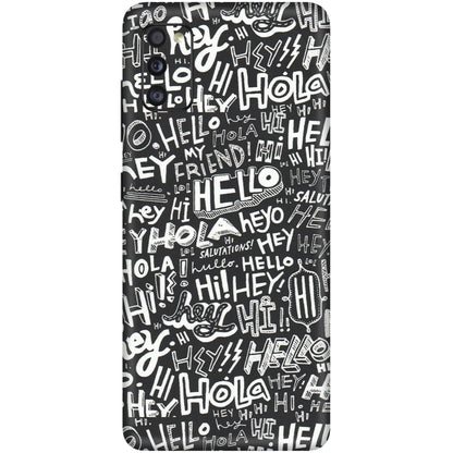 Samsung A/S Series Phone Skins (All Models) - Hi Hello Doodles - Matte Finish (M-25) Samsung Galaxy A41