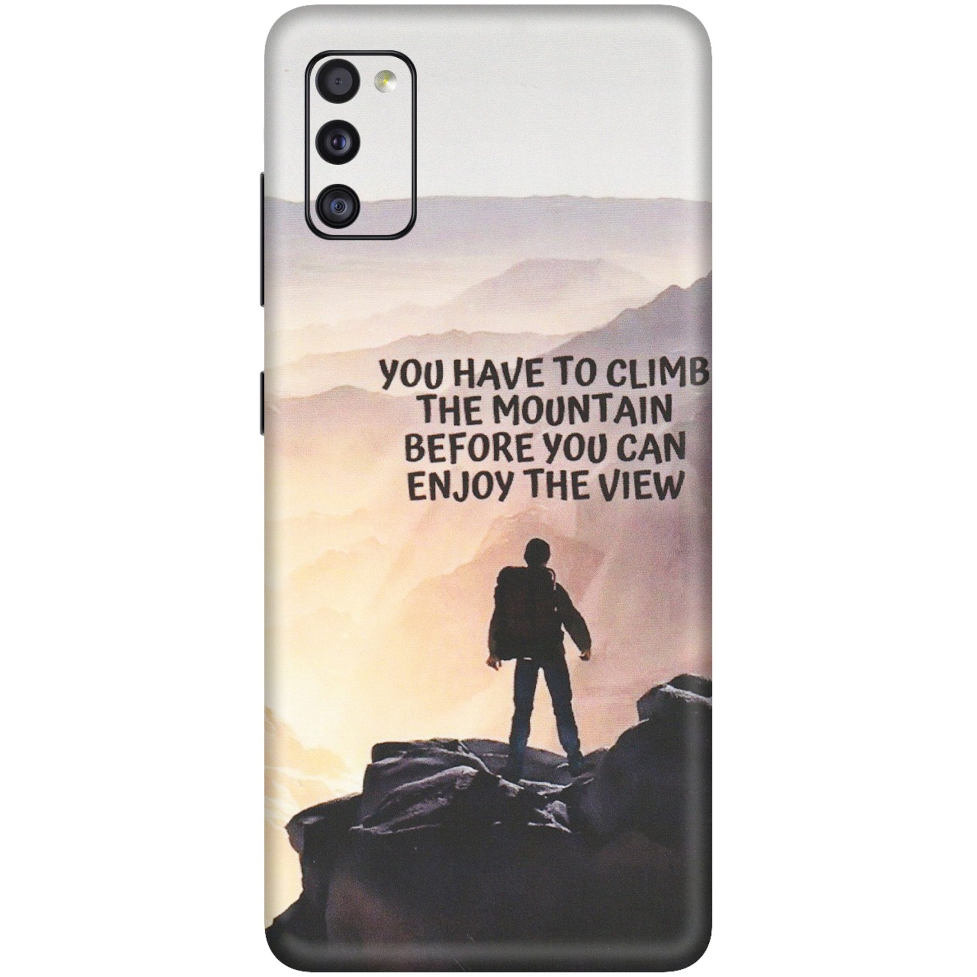 Samsung A/S Series Phone Skins (All Models) - Motivational Hiking Mountain - Matte Finish (M-28) Samsung Galaxy A41