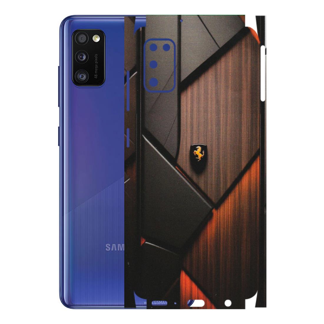 Samsung A/S Series Phone Skins (All Models) - Lambo Beauty Wood Pattern Sober - Matte Finish (M-51) Samsung Galaxy A41