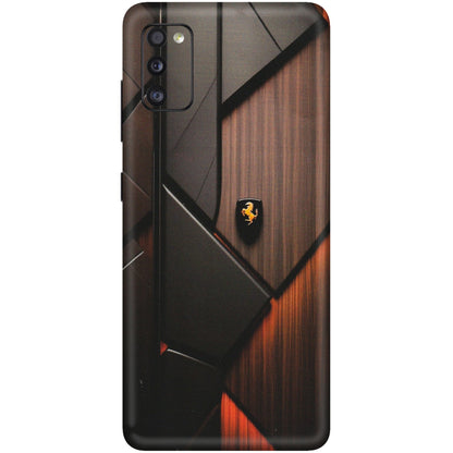 Samsung A/S Series Phone Skins (All Models) - Lambo Beauty Wood Pattern Sober - Matte Finish (M-51) Samsung Galaxy A41