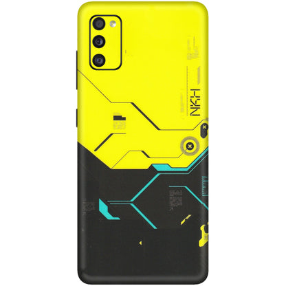 Samsung A/S Series Phone Skins (All Models) - Black Yellow Technica - Matte Finish (M-53) Samsung Galaxy A41