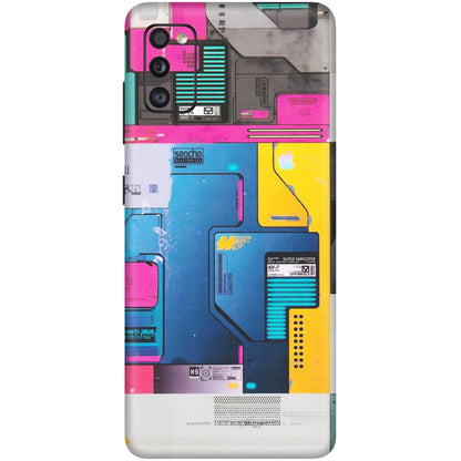 Samsung A/S Series Phone Skins (All Models) - Colourfull Motherboard Internals - Matte Finish (M-55) Samsung Galaxy A41