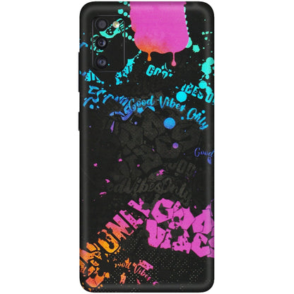 Samsung A/S Series Phone Skins (All Models) - Majestic Black Vibes - Matte Finish (M-62) Samsung Galaxy A41
