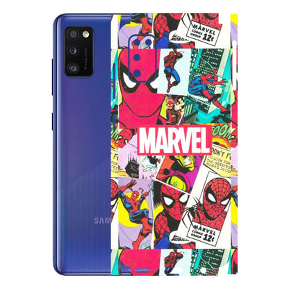 Samsung A/S Series Phone Skins (All Models) - Marvel Comic Spiderman Grafitti - Matte Finish (M-72) Samsung Galaxy A41