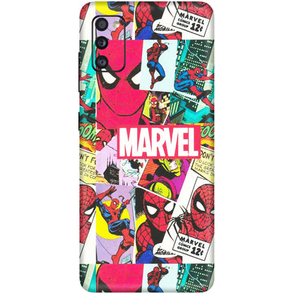 Samsung A/S Series Phone Skins (All Models) - Marvel Comic Spiderman Grafitti - Matte Finish (M-72) Samsung Galaxy A41