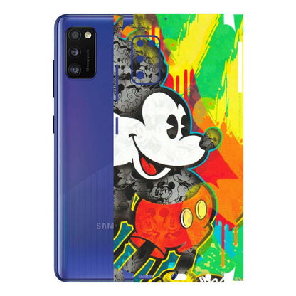 Samsung A/S Series Phone Skins (All Models) - Multiple Mickey With Colourful Texture - Matte Finish (M-84) Samsung Galaxy A41