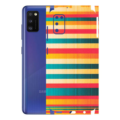 Samsung A/S Series Phone Skins (All Models) - Colourful Stripes Soothing Effect - Matte Finish (M-86) Samsung Galaxy A41