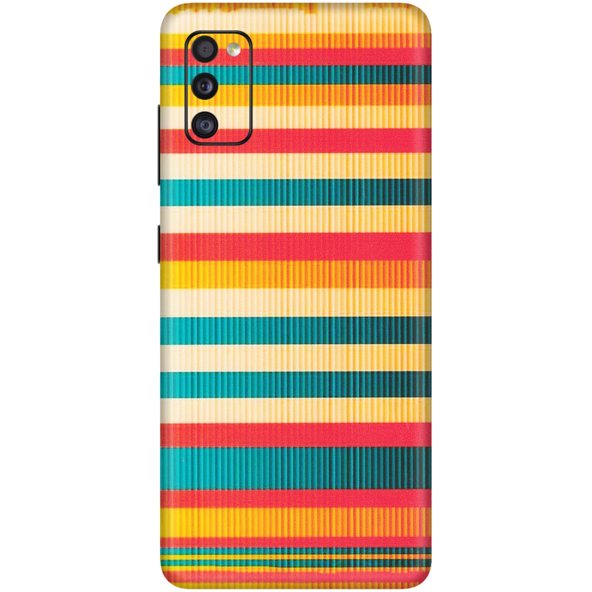 Samsung A/S Series Phone Skins (All Models) - Colourful Stripes Soothing Effect - Matte Finish (M-86) Samsung Galaxy A41