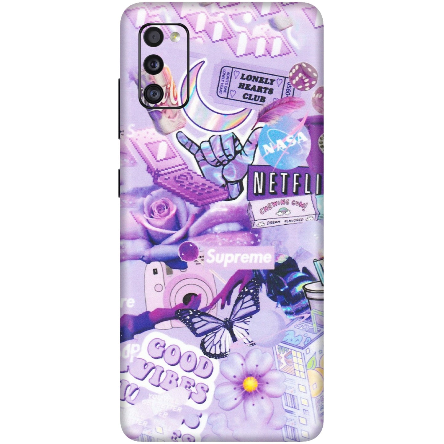 Samsung A/S Series Phone Skins (All Models) - Supreme Purple Magic - Matte Finish (M-88) Samsung Galaxy A41