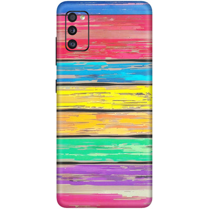 Samsung A/S Series Phone Skins (All Models) - Multi Colour Wooden Wall - Matte Finish (M-96) Samsung Galaxy A41