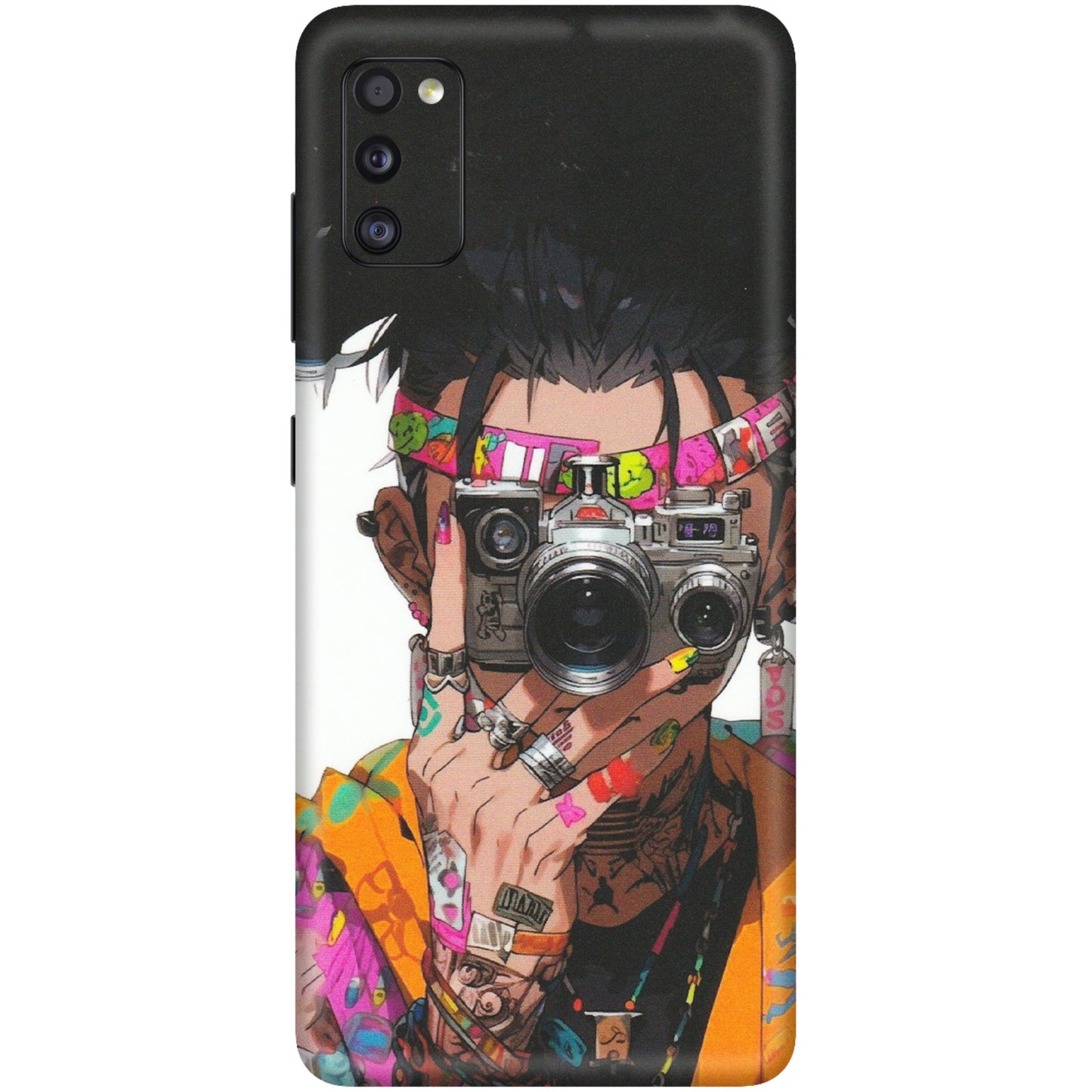 Samsung A/S Series Phone Skins (All Models) - Camera Lover Girl - Matte Finish (M-09) Samsung Galaxy A41