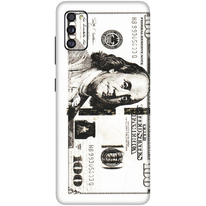 Samsung A/S Series Phone Skins (All Models) - 100 Dollar Currency - Transparent Finish (T-01) Samsung Galaxy A41