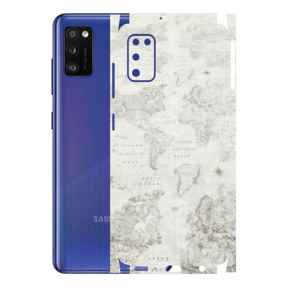Samsung A/S Series Phone Skins (All Models) - World Travel Map - Transparent Finish (T-04) Samsung Galaxy A41