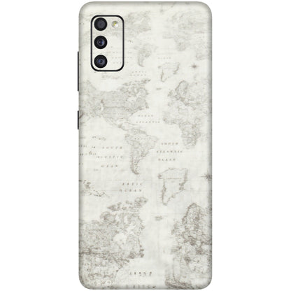 Samsung A/S Series Phone Skins (All Models) - World Travel Map - Transparent Finish (T-04) Samsung Galaxy A41