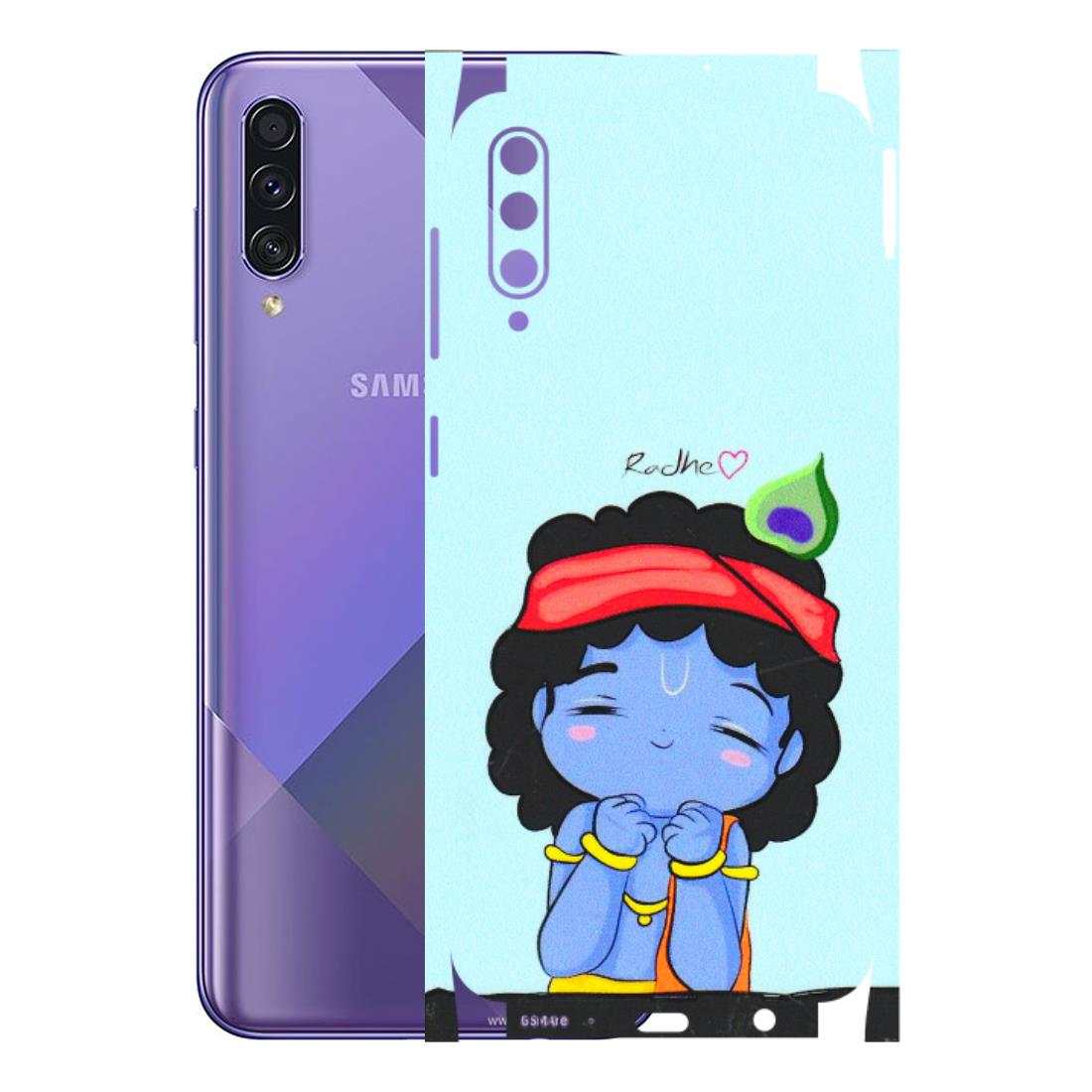 Samsung A/S Series Phone Skins (All Models) - Radhe Radhe Cute Toon - 3D Embossed Finish (L-05) Samsung Galaxy A50S