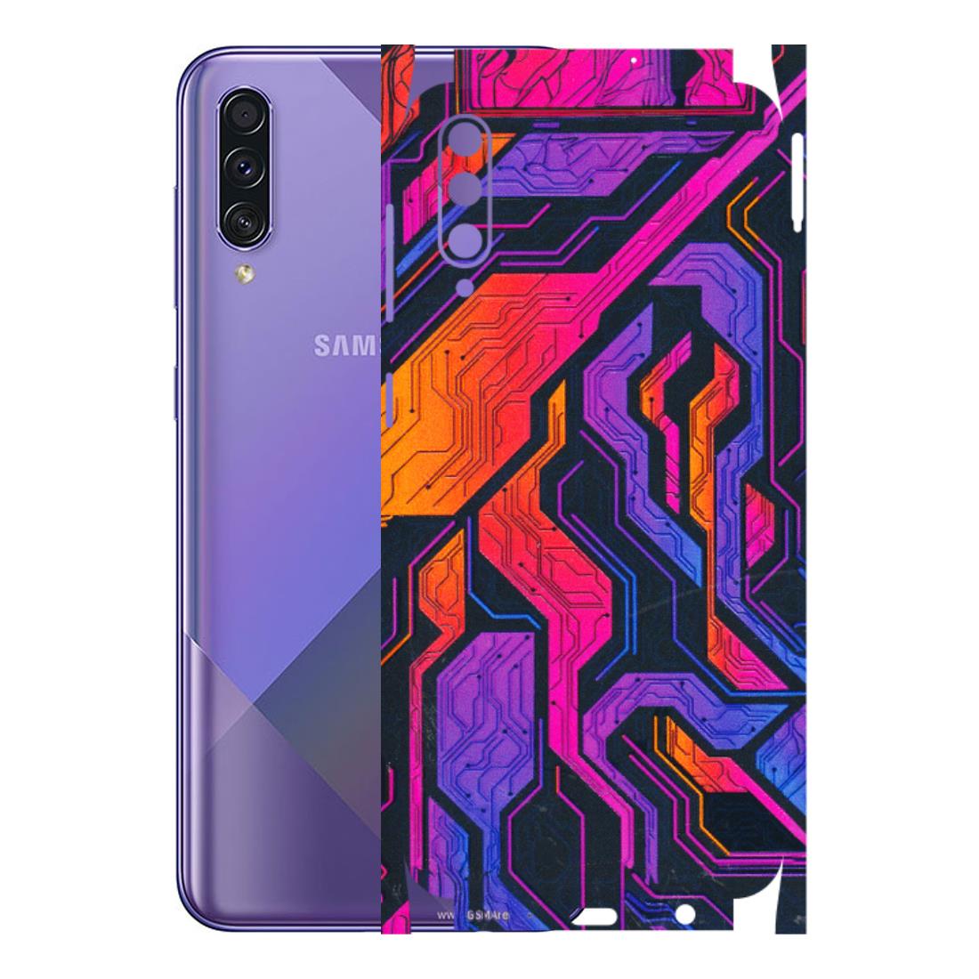 Samsung A/S Series Phone Skins (All Models) - Tech Circuits Futuristic - 3D Embossed Finish (L-07) Samsung Galaxy A50S