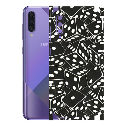 Samsung A/S Series Phone Skins (All Models) - Big Black Dices - 3D Embossed Finish (L-106) Samsung Galaxy A50S